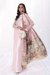Musferah Saad - Mystic Blush - Powder Pink - Silk - 3 Piece